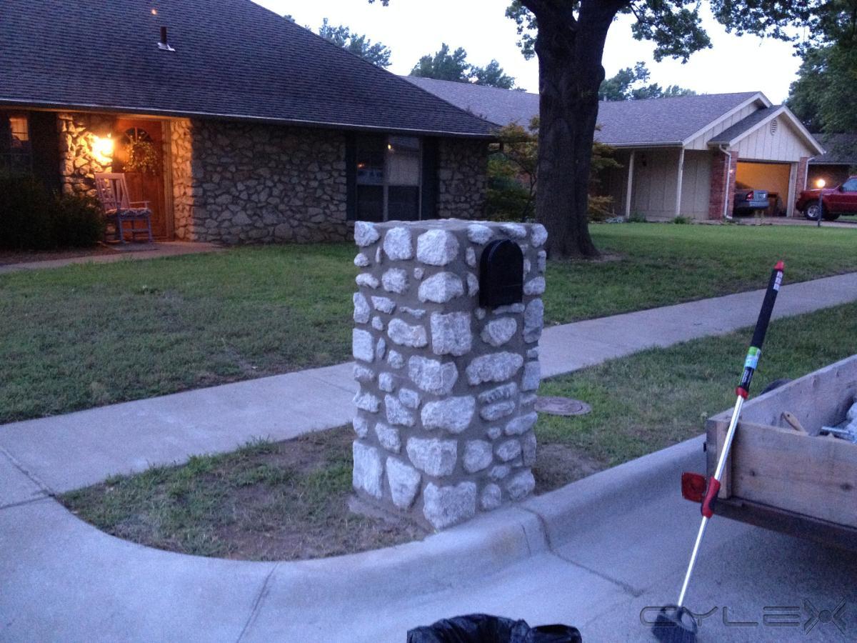 Masonry Mailbox Repair & Installation Brick Block Stone Stucco, Broken