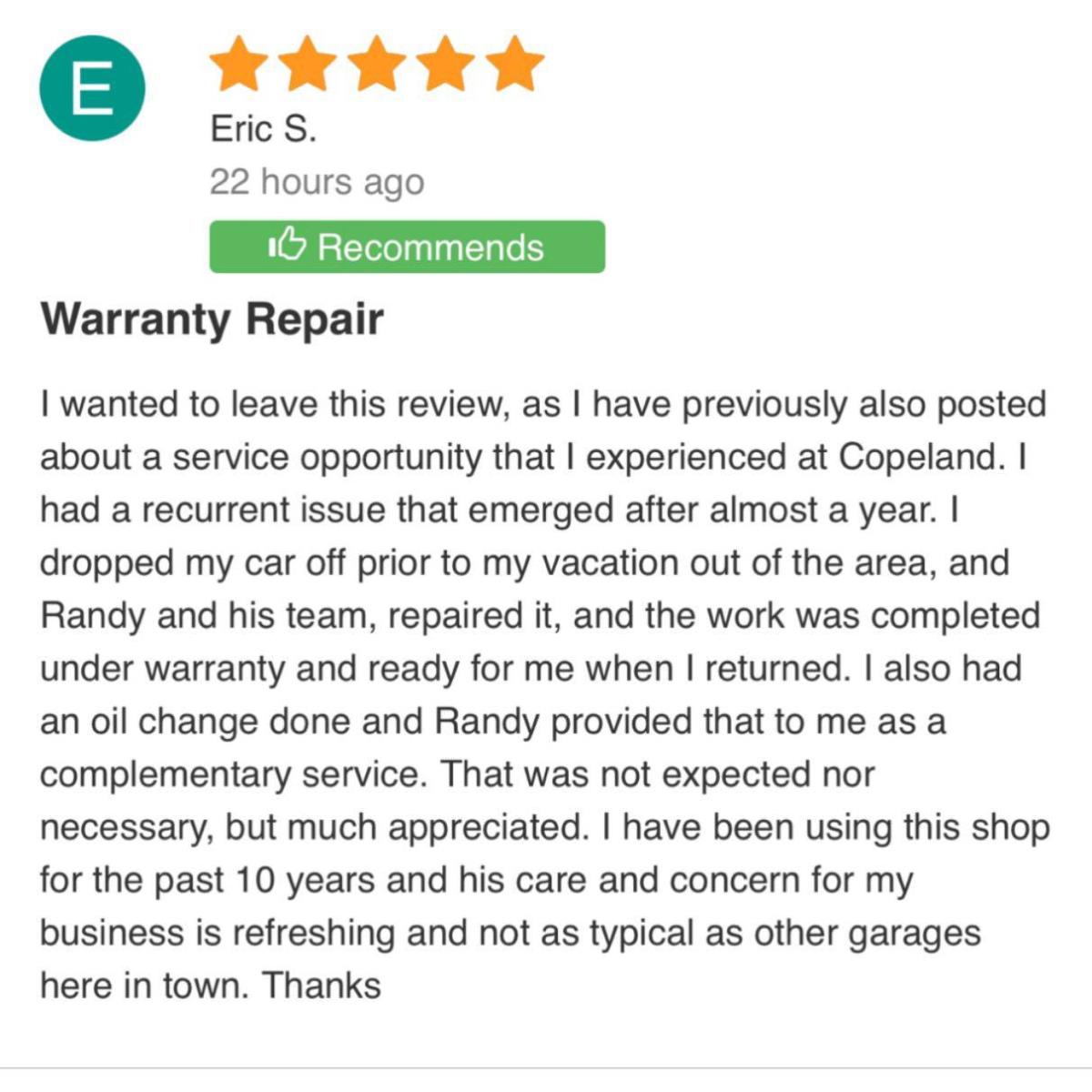 Copeland Auto Repair, Cheshire, CT Cylex