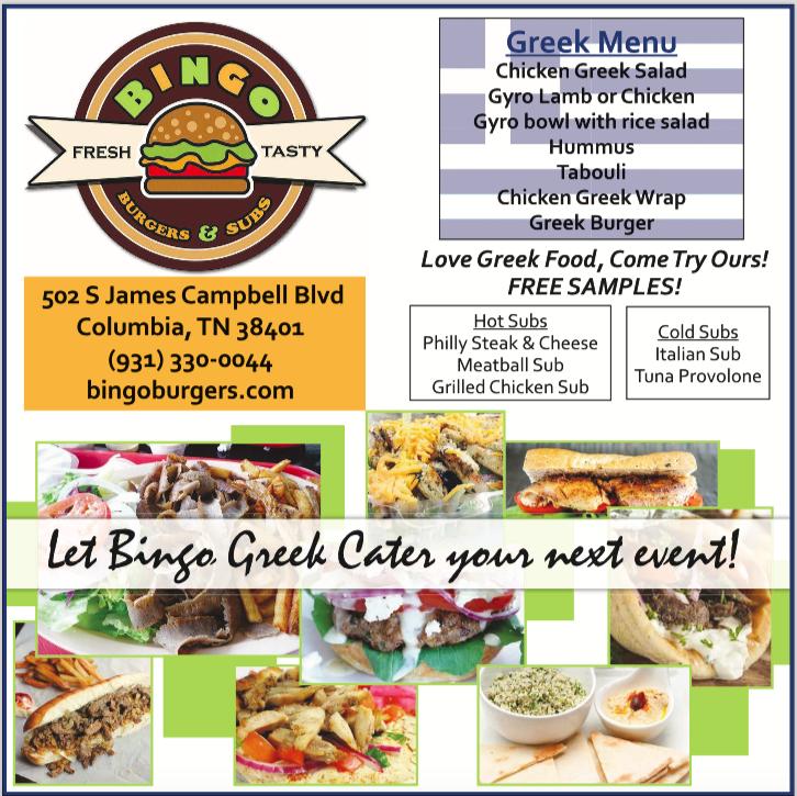 Bingo Burgers And Subs, Columbia, TN Cylex Local Search