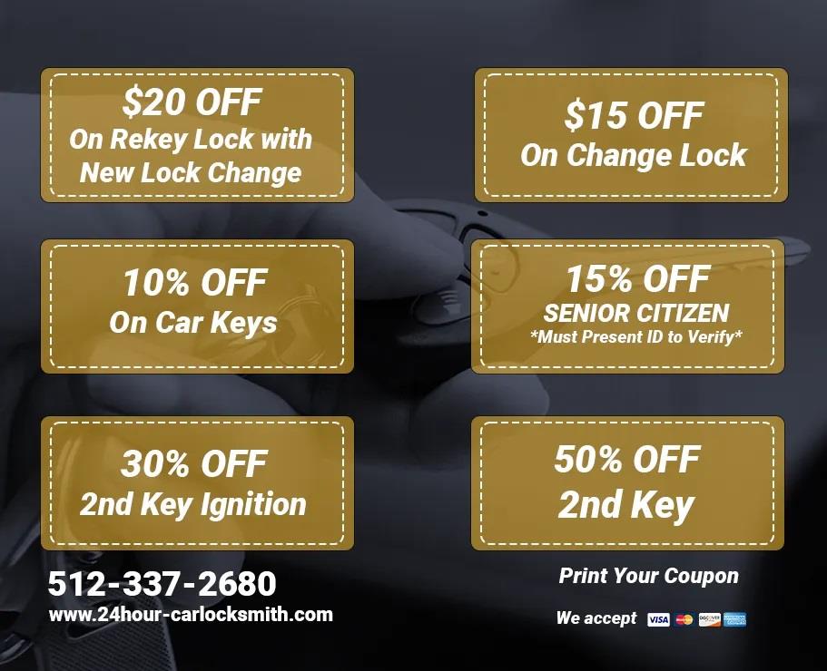 24Hour Car Locksmith Austin TX, discount Special offer Cylex Local